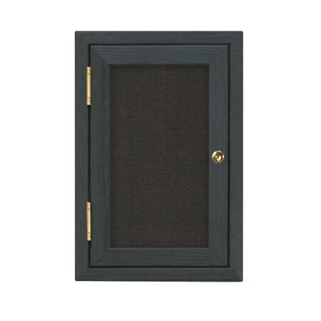United Visual Products Triple Door Enclosed Radius EZ Tack Board, 96"x48", Satin/White UV7006EZ-WHITE-SATIN